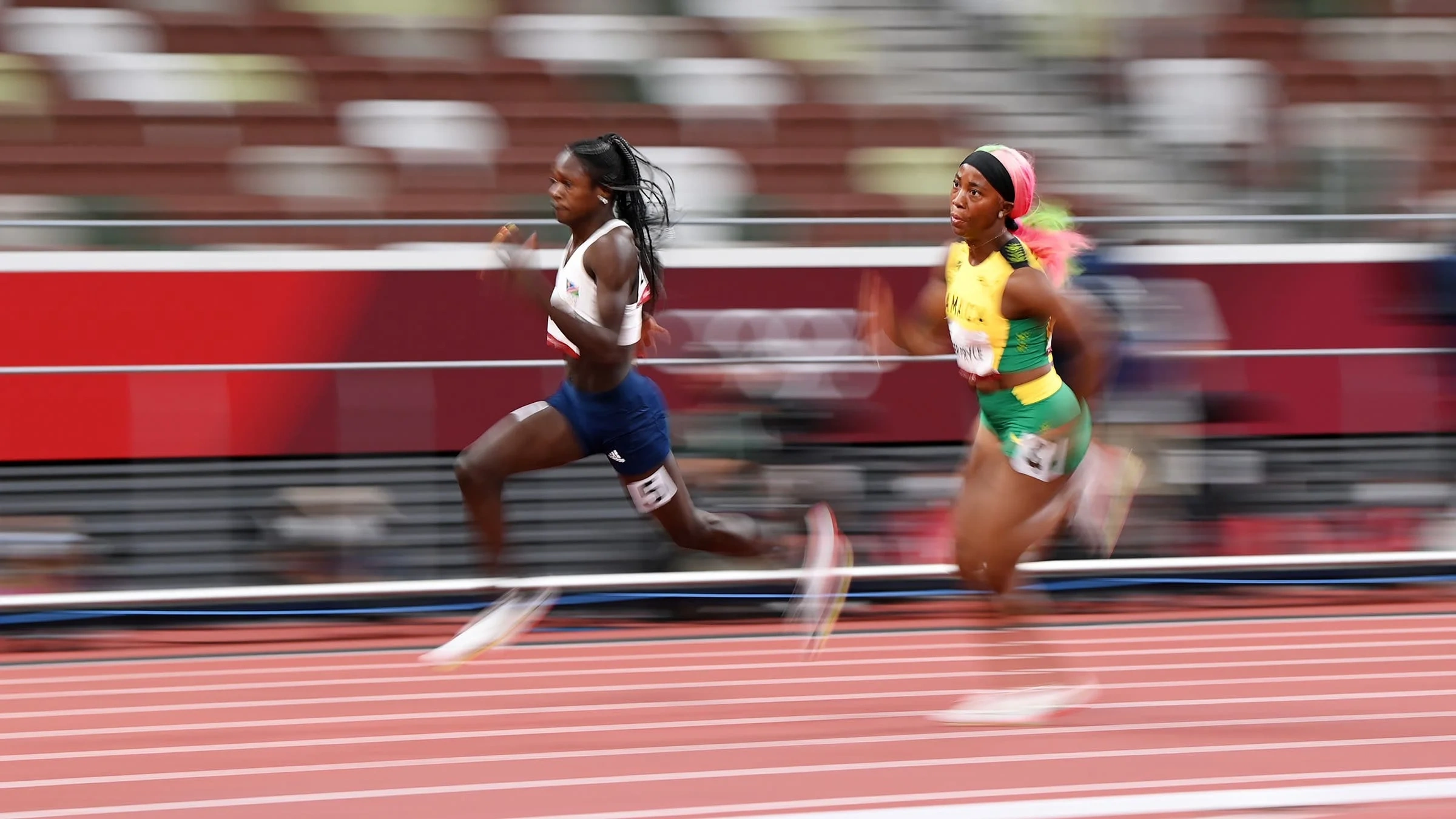 田径世锦赛百米冲刺